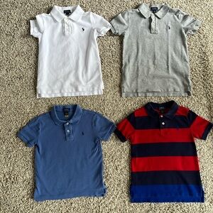 Bundle of 4 POLO Ralph Lauren boys size 7 polo shirts